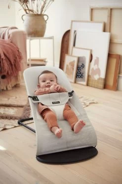 Babybjorn Bouncer Balance Soft [Mesh] - 5 Colors -Baby Product 005029 bouncer balance soft silver white mesh lifestyle 03 large
