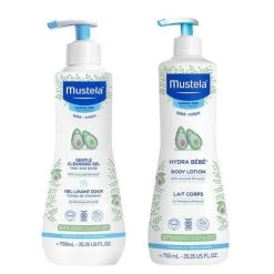 Mustela Hydra Bebe Body Lotion 750ml - Pack Of 2 [EXP Feb 2025]