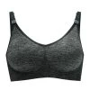Bravado Body Silk Seamless Yoga Nursing Bra (Charcoal Heather) -Baby Product 1436 bssy charcoalheather straight lr