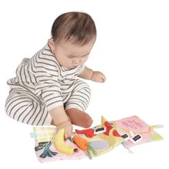 Manhattan Toy Mini-Apple Farm Soft Book -Baby Product 161100 food folding book 88 1498x1498