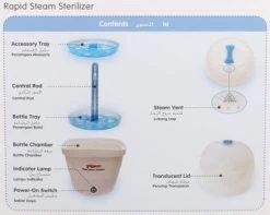 Pigeon Rapid Steam Sterilizer -Baby Product 17505 1 pigeon rapid steam sterilizer3 firstfewyears 1