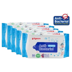 Pigeon Anti-Bacterial Wet Tissue Refill 60s X 5