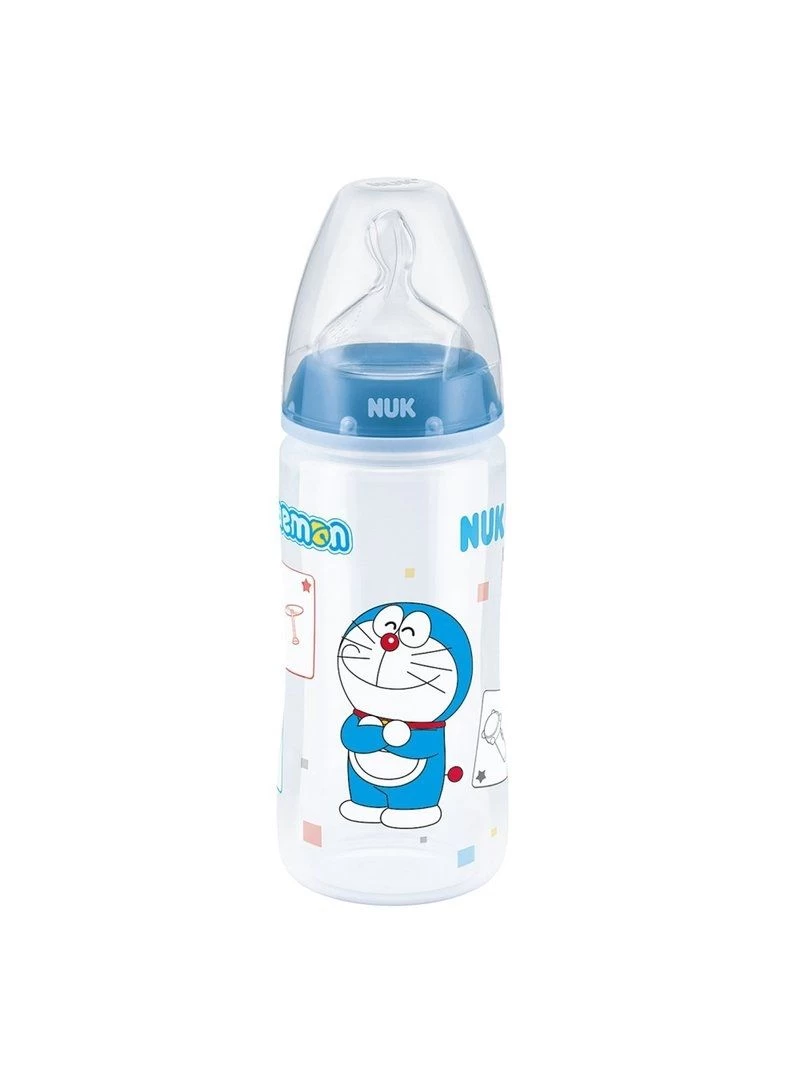 NUK Doraemon 300ml PP Bottle/ Sil Teat 0-6mths M 3 NUK Doraemon 300ml PP Bottle/ Sil Teat 0-6mths M