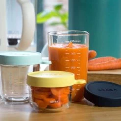 Beaba Set Of 3 Superior Glass Portion 150ml & 250ml & 400ml ( 2 Colours ) -Baby Product 38 900