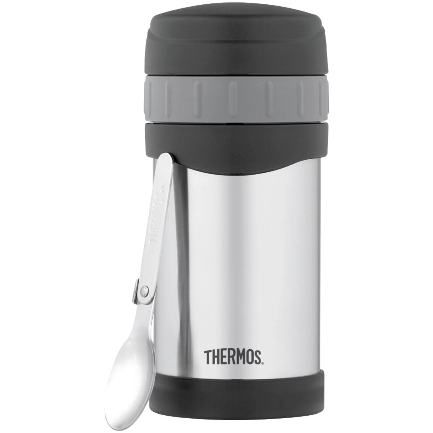 Thermos 16 OZ Stainless Steel Food Jar With Folding Spoon 3 Thermos 16 OZ Stainless Steel Food Jar With Folding Spoon