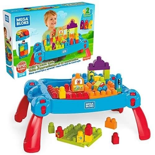Fisher Price Mega Bloks Build Learn Table 4 Fisher Price Mega Bloks Build Learn Table - Image 2