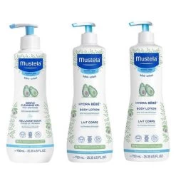 Mustela Hydra Bebe Body Lotion 750ml - Pack Of 3 (Exp FEB 2025)