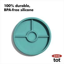 OXO TOT Silicone Divided Plate (3 Colours) -Baby Product 61149800 3 1024x1024