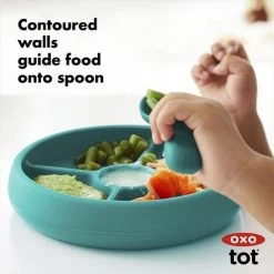 OXO TOT Silicone Divided Plate (3 Colours) -Baby Product 61149800 5 480x480