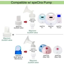 Maymom Wide Flange For Spectra Pump (2 Flange 2 Duckbill) [12 Sizes] -Baby Product 61ndik xjal. sl1000 1 1