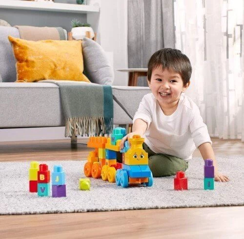 Fisher Price Mega Bloks ABC Learning Train 60pc 4 Fisher Price Mega Bloks ABC Learning Train 60pc - Image 2