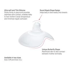 Pigeon Natural Feel Nipple Shield (2 Sizes) -Baby Product 7931879319 natural feel nipple shield size 2m 3l usp1 scaled 1