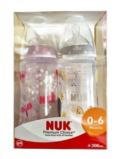 NUK Premium Choice+ Wide Neck PP Bottles 300ml (0-6months) [TWIN PACK] -Baby Product 8