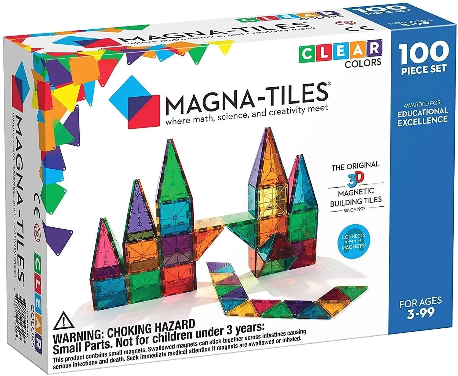 Magna-Tiles Clear Color 100 Piece Set 7 Magna-Tiles Clear Color 100 Piece Set - Image 5