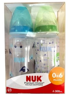 NUK Premium Choice+ Wide Neck PP Bottles 300ml (0-6months) [TWIN PACK] -Baby Product 9