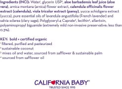 California Baby Aloe & Arnica Soothing Spray 6.5oz (Exp Jun 2023) -Baby Product aloe arnica soothing spray 6.5oz ingredienta