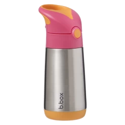 B.BOX Insulated Drink Bottle 350ml (3 Colours) -Baby Product b.box insulated drink bottle 350ml strawberry shakeimage 1