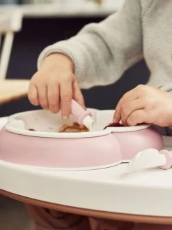 BabyBjorn Baby Plate, Spoon And Fork (2 Sets) [4 Colors] -Baby Product babybjorn baby plate spoon fork powder pink 2