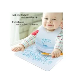 Bailey Baby Silicone Bib And Silicone Table Mat -Baby Product bailey baby silicone bib and silicone table mat 1