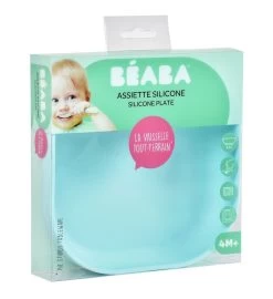 Beaba Silicone Suction Plate (2 Colours) -Baby Product beaba silicone plate blue blue be 913430 06c