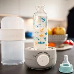 Beaba BabyMilk Second : Bottle Warmer / Steamer / Sterilizer / Reheats Breast Milk -Baby Product beaba baby milk second grey 5