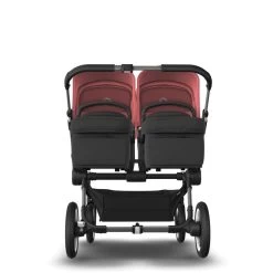 Bugaboo Donkey 5 Twin Graphite-Midnight Black-Sunrise Red -Baby Product bugaboo donkey 522