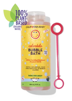 California Baby 13oz Bubble Bath (10 Types) -Baby Product calendula bubble bath 13oz