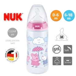 NUK Peppa Pig Premium Choice PP Bottle With Silicone Teat And Temperature Control 300ml (0-6 / 6-18 Months) 13 NUK Peppa Pig Premium Choice PP Bottle With Silicone Teat And Temperature Control 300ml (0-6 / 6-18 Months) -Baby Product cb9a18f04ef90fffb17fc9b3a61d4733.png 2200x2200q80
