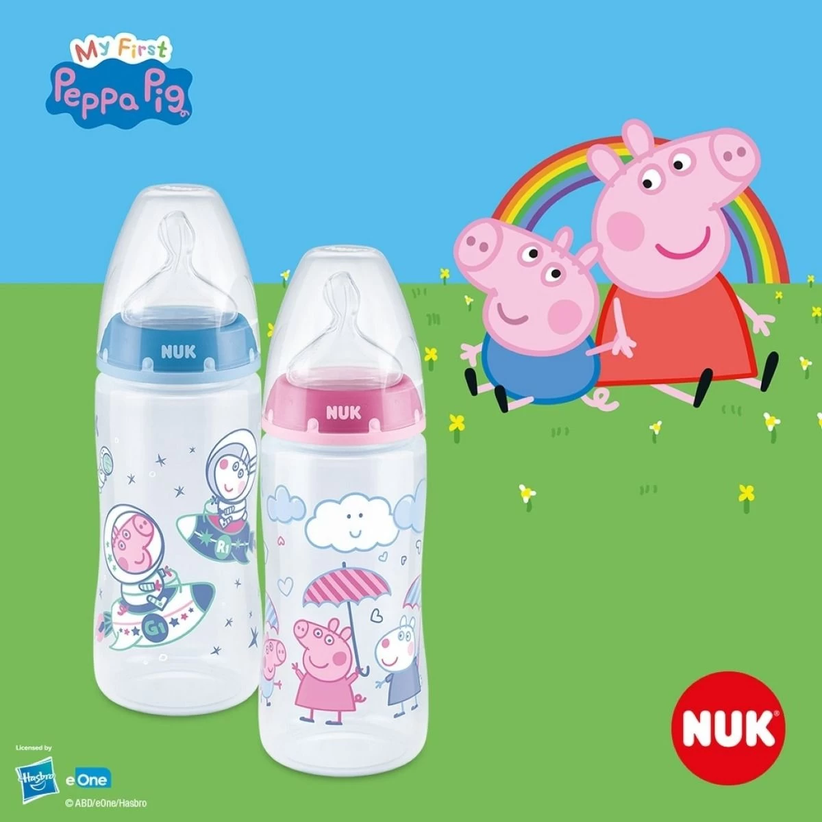 NUK Peppa Pig Premium Choice PP Bottle With Silicone Teat And Temperature Control 300ml (0-6 / 6-18 Months) 9 NUK Peppa Pig Premium Choice PP Bottle With Silicone Teat And Temperature Control 300ml (0-6 / 6-18 Months) - Image 7
