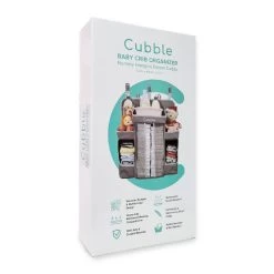 Cubble Baby Crib Organiser XL (52cm X 48cm X 20cm) Nursery Hanging Diaper Caddy (Grey Melange) -Baby Product cubble crib organizer 4