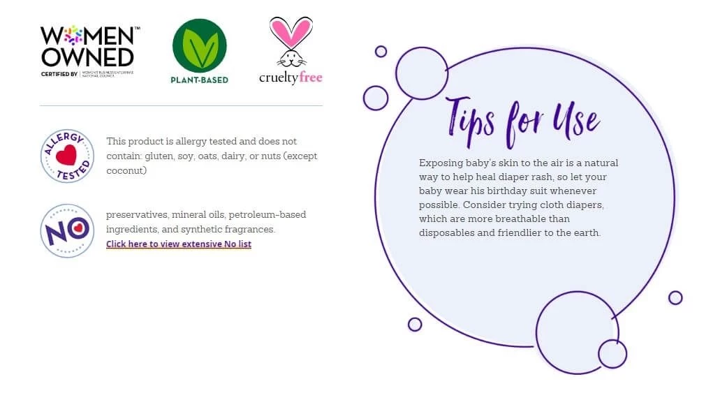 California Baby Diaper Rash Ointment 2.9oz (Calming / Super Sensitive) 4 California Baby Diaper Rash Ointment 2.9oz (Calming / Super Sensitive) - Image 2