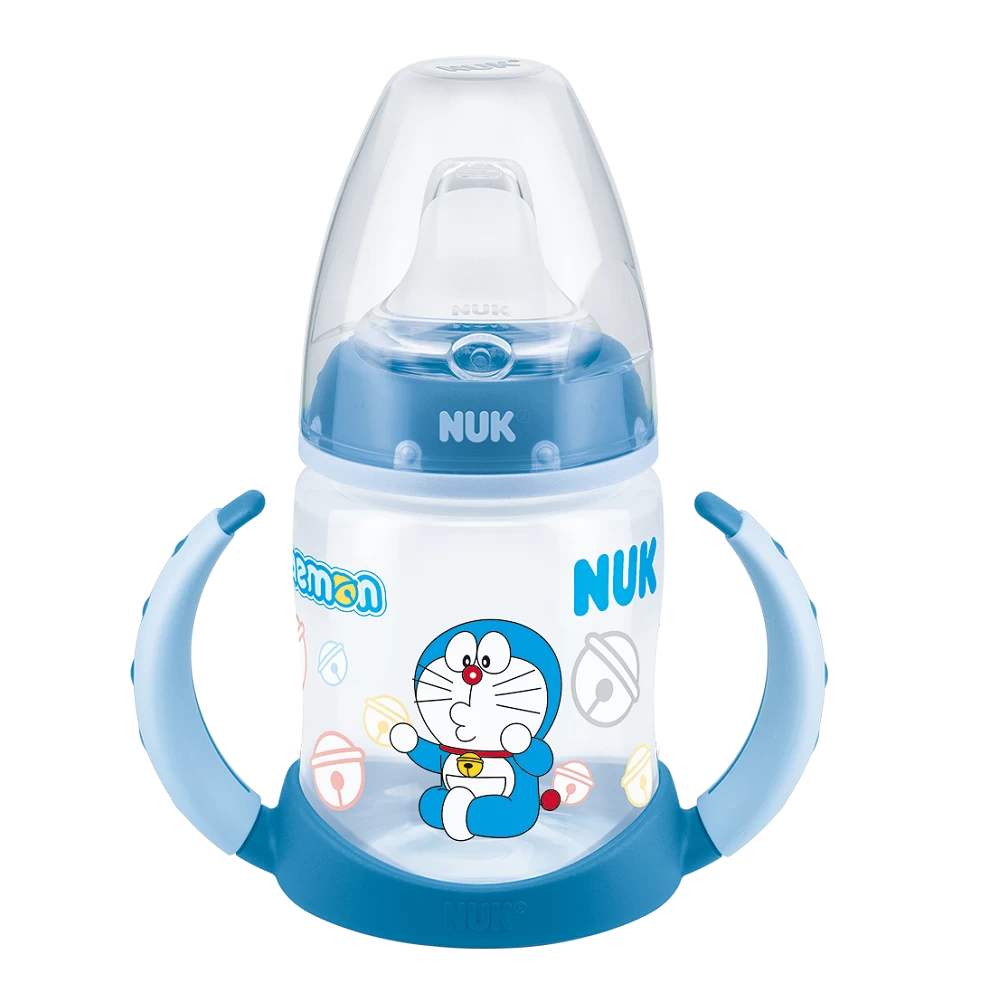 NUK Doraemon 150ml PP Bottle/ Sil Teat 0-6mths M 3 NUK Doraemon 150ml PP Bottle/ Sil Teat 0-6mths M