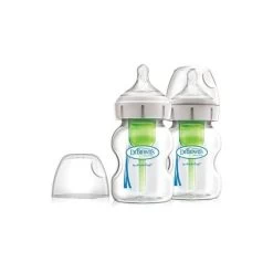 Dr. Brown's Options+ Wide Neck Glass Bottle 5oz/150ml Clear (2 Pack)