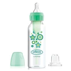 Dr Brown's Options+ 2 In 1 Transition Kit Feeding Bottle -Baby Product dr brown transition bottle green