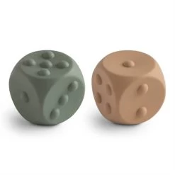 Mushie Dice Press Toy 2-pack (4 Colors)