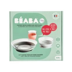 Beaba Duralex Glass Meal Set (2 Colors) -Baby Product duralex glass meal set eucalyptus 7
