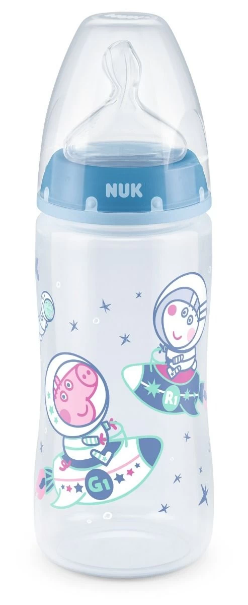 NUK Peppa Pig Premium Choice PP Bottle With Silicone Teat And Temperature Control 300ml (0-6 / 6-18 Months) 4 NUK Peppa Pig Premium Choice PP Bottle With Silicone Teat And Temperature Control 300ml (0-6 / 6-18 Months) - Image 2