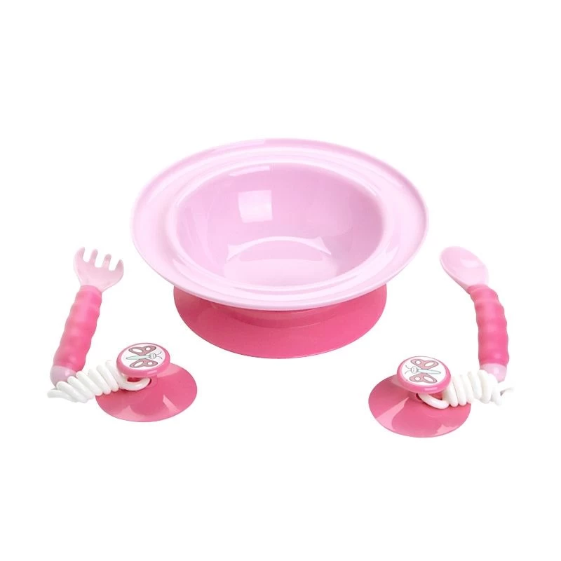 EZEE REACH Stay-Put Cutlery + Bowl - Pink Fairy 4 EZEE REACH Stay-Put Cutlery + Bowl - Pink Fairy - Image 2