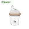 Haakaa Gen. 3 Glass Baby Bottle Peach (90ml / 160ml) 2 Haakaa Gen. 3 Glass Baby Bottle Peach (90ml / 160ml) -Baby Product gen. 3 glass baby bottle 90ml peach