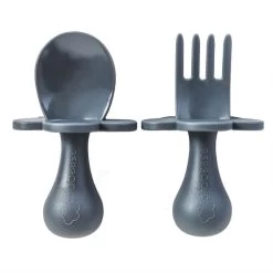 Grabease Utensil Set ( 8 Colours ) -Baby Product grabease fork and spoon set gray 1 2000x