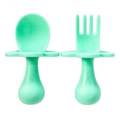 Grabease Utensil Set ( 8 Colours ) -Baby Product grabease fork and spoon set mint 1 2000x