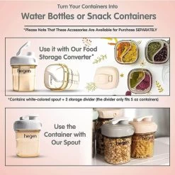Hegen PCTO™ Food Storage Converter (Drinking Spout + 2x Storage Divider) -Baby Product hegen pcto food storage converter 5