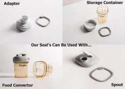 Hegen Replacement Seal (4-pack) For PCTO™ Bottle/Container -Baby Product hegen replacement seal 4 pack desc 1