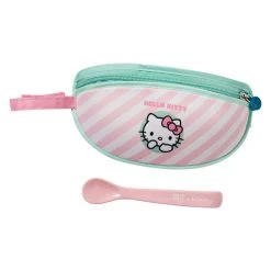B.Box Hello Kitty Travel Bib + Silicone Spoon (2 Colours) -Baby Product hk travel bib candy floss 3 1024x1024 2x