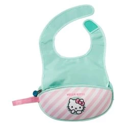 B.Box Hello Kitty Travel Bib + Silicone Spoon (2 Colours) -Baby Product hk travel bib candy floss front 2 1024x1024 2x