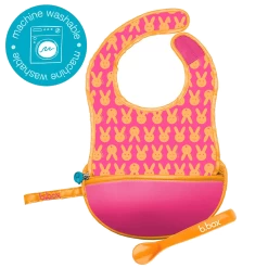 B.BOX Travel Bib + Silicone Spoon (3 Colours) -Baby Product image 12