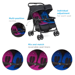 Joie Aire Twin Stroller With Rain Cover (0 Months - 3 Years) -Baby Product jf1 image 550x550 1