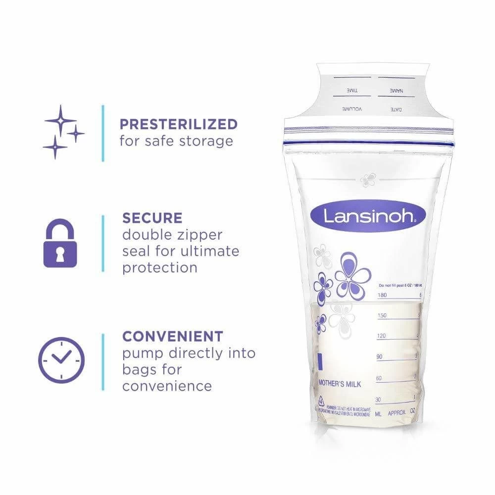 Lansinoh Breastmilk Storage Bags-50pcs 4 Lansinoh Breastmilk Storage Bags-50pcs - Image 2