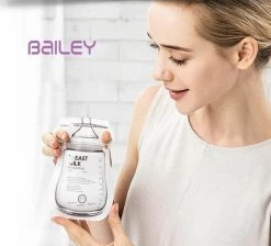 Bailey Fingerrest Breastmilk Bag With Thermal Sensor (200ml X 60pcs) | Made In Korea -Baby Product laon a005 bailey fingerrest breastmilk bag with thermal sensor 1 1