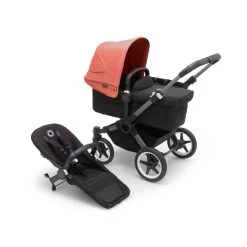Bugaboo Donkey 5 Mono Graphite-Midnight Black-Sunrise Red -Baby Product large jpg 100003006 donkey5 gra black canopy sunrise red combi 1 min 1